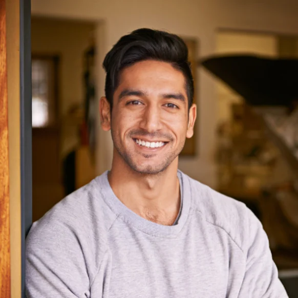 Man smiling