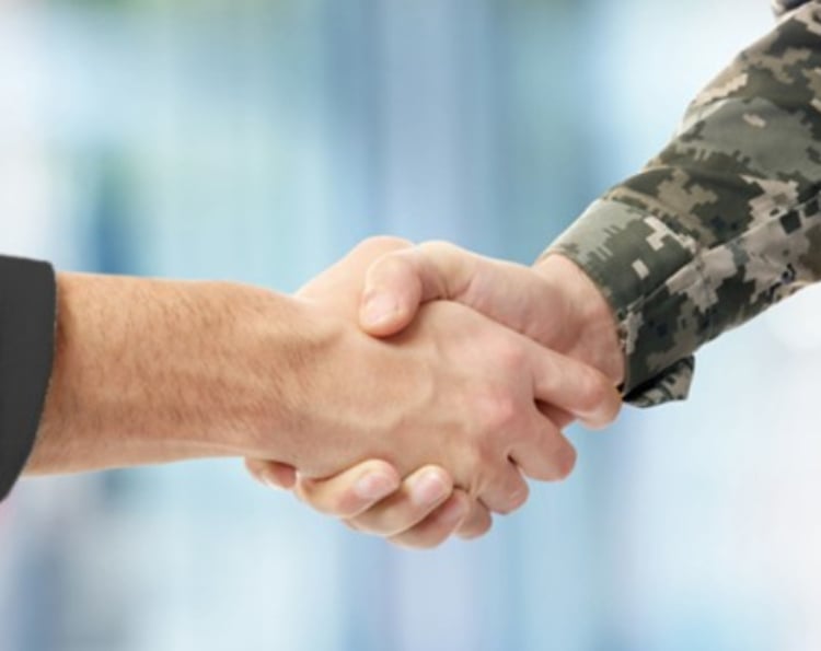 veteran handshake